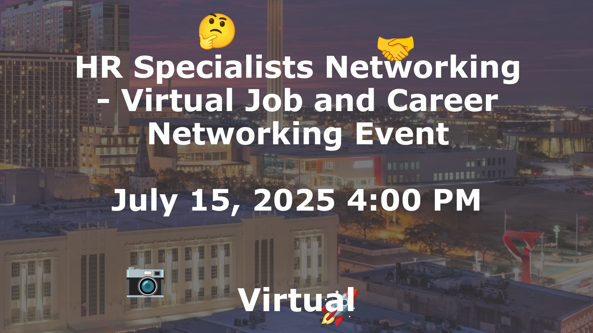 HR Specialists Networking - Virtual Job and Career Networking Event event image